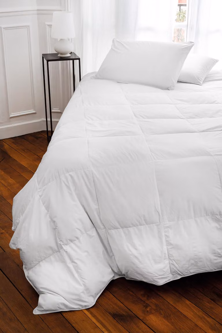 Copripiumino in cotone percal, 240x260 cm, bianco