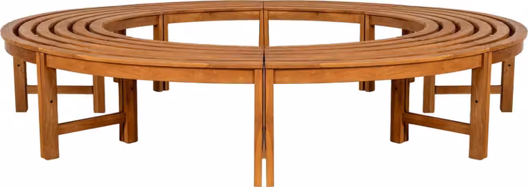 Panca ad albero Nila senza schienale 250 cm, colore:marrone