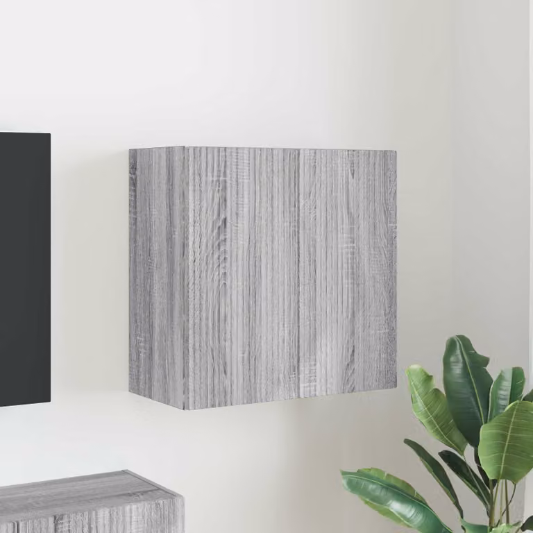 vidaXL Mobile TV da parete 59,5 x 31 x 60 cm Grigio Sonoma