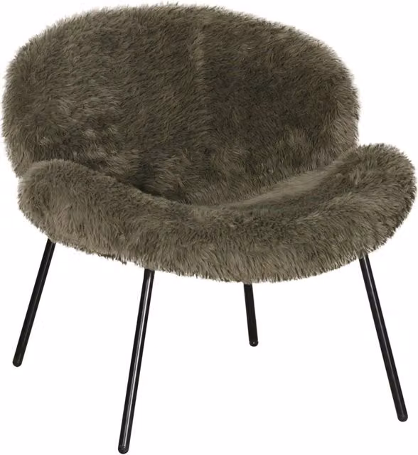 Sedia in tessuto verde e nera stile vintage per soggiorno e camera da letto L: 120 cm, P: 64 cm, H: 75 cm – 1