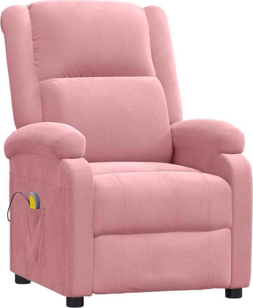 SYFAX™ Poltrona Massaggiante Rosa in Velluto
