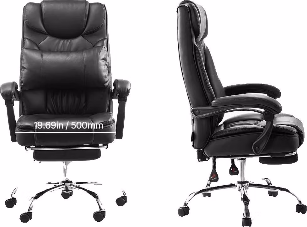 Sedia da ufficio, design ergonomico, funzioni regolabili, poggiapiedi da 300 libbre