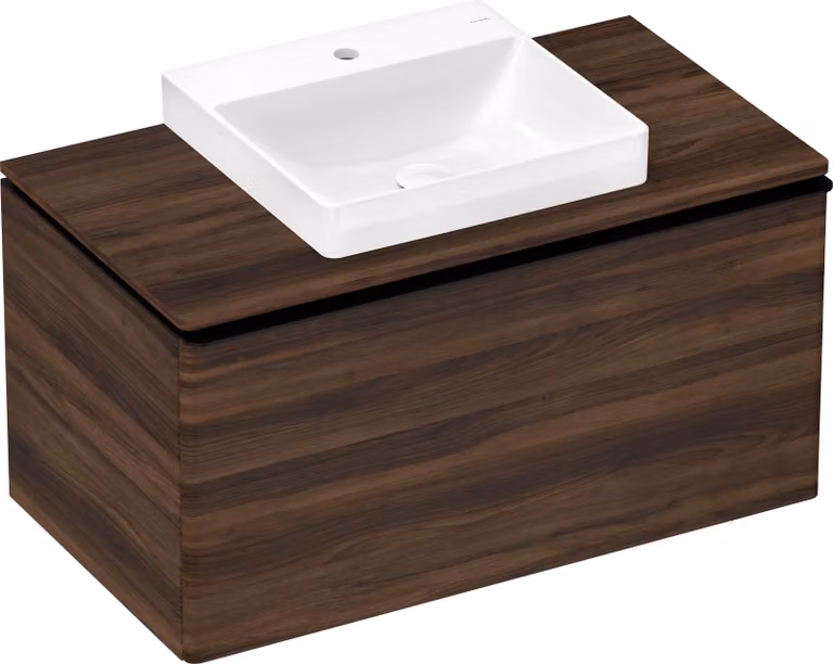 hansgrohe Xelu Q Console avec découpe au centre, 980x550, pour vasque à poser 500x480mm, polie, 54095630, 54095630