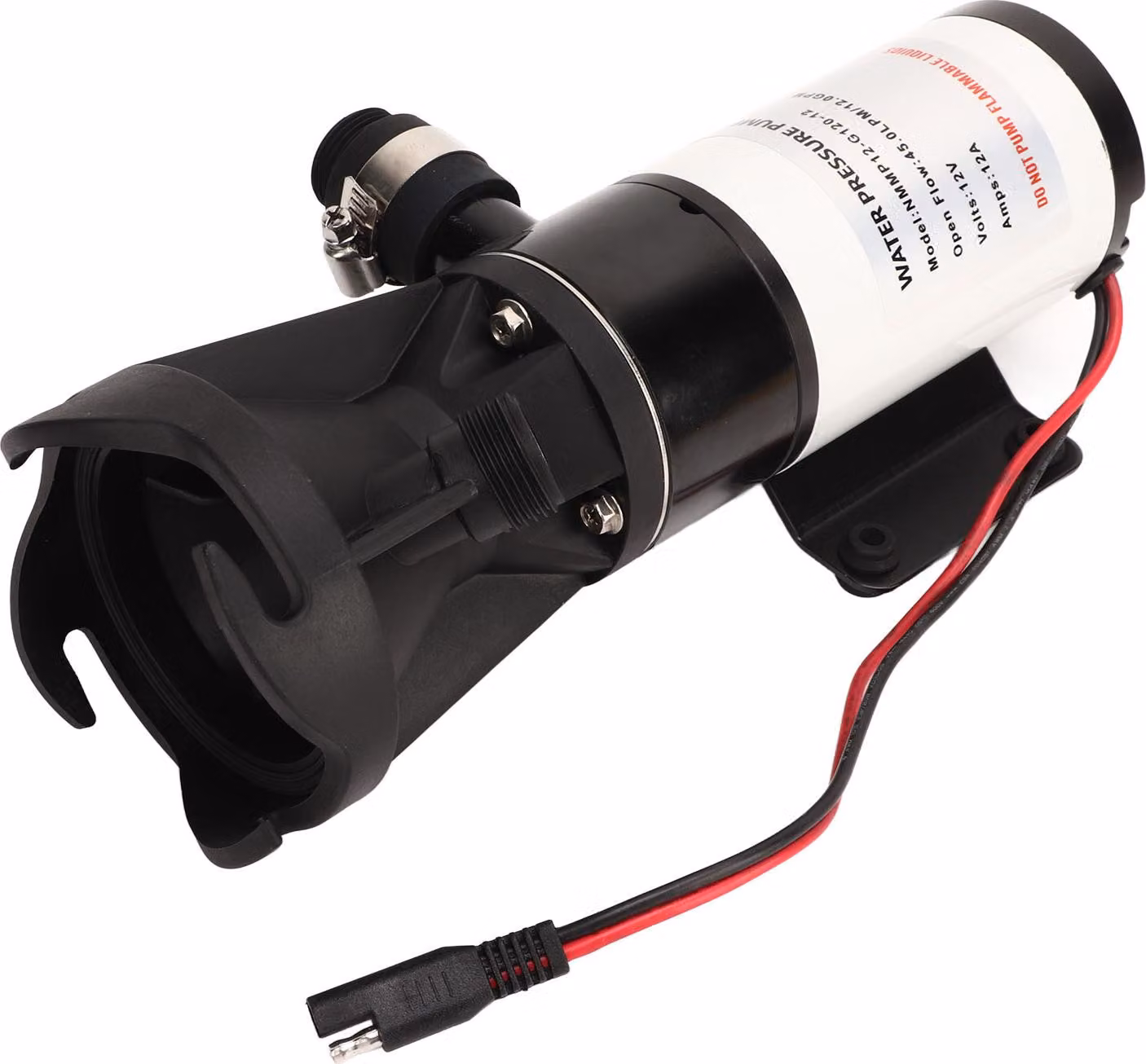 Pompa a membrana DC 45 l/min, 12 GPM, industriale, autoadescante, pressione dell'acqua, universale per camper, nautica, barche, yacht, 12 V