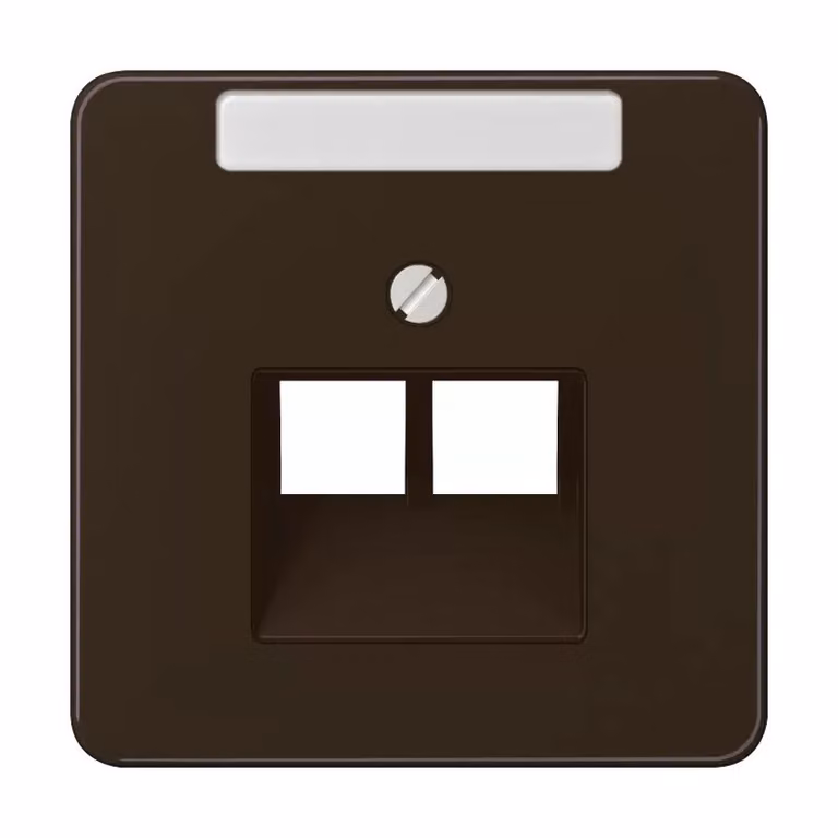 Jung CD569-2NAUABR Copertura con campo di scrittura 6 x 37 mm marrone