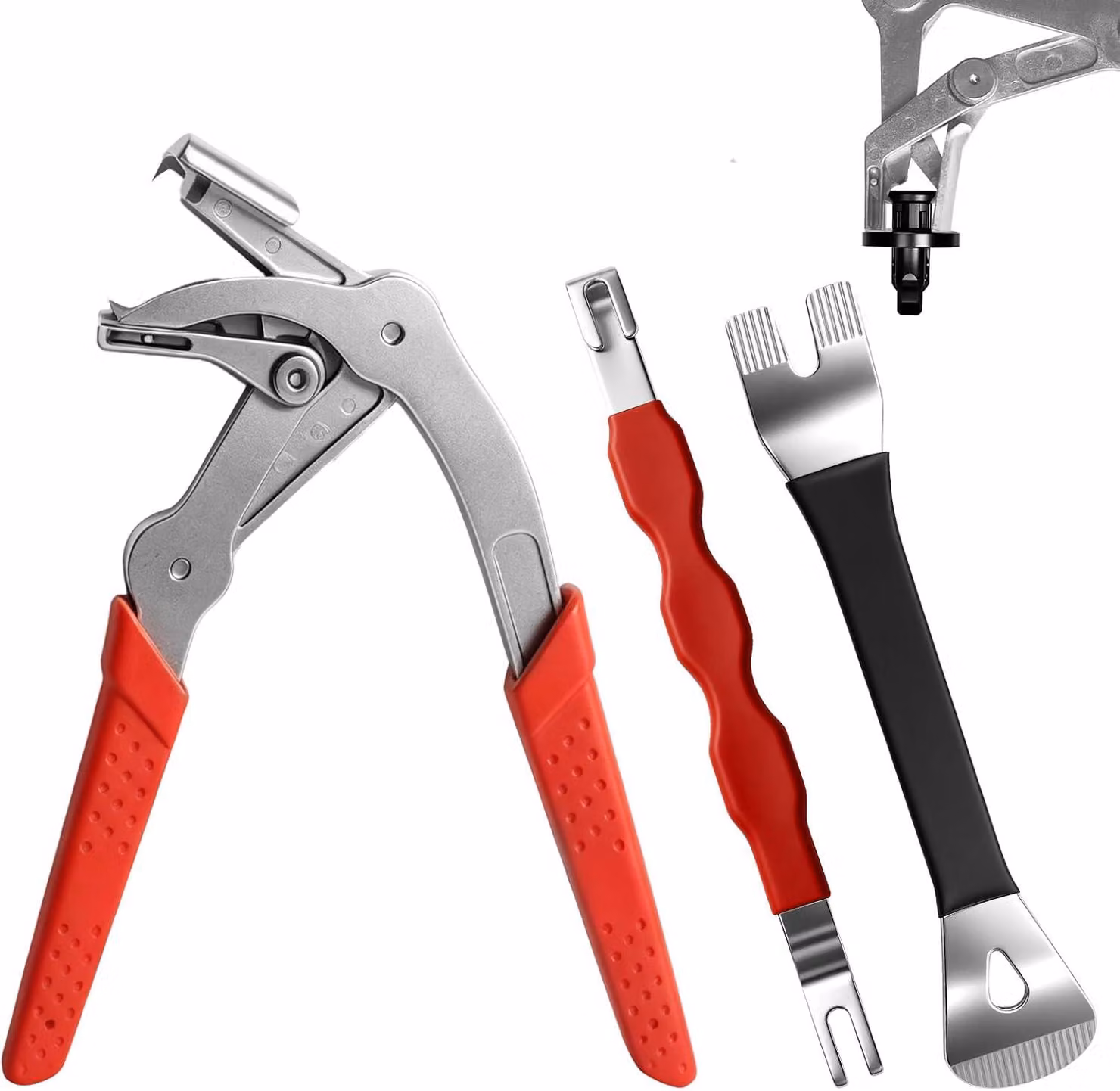 Set di pinze per auto, composto da 3 pezzi, multifunzionali, per smontaggio e riparazione