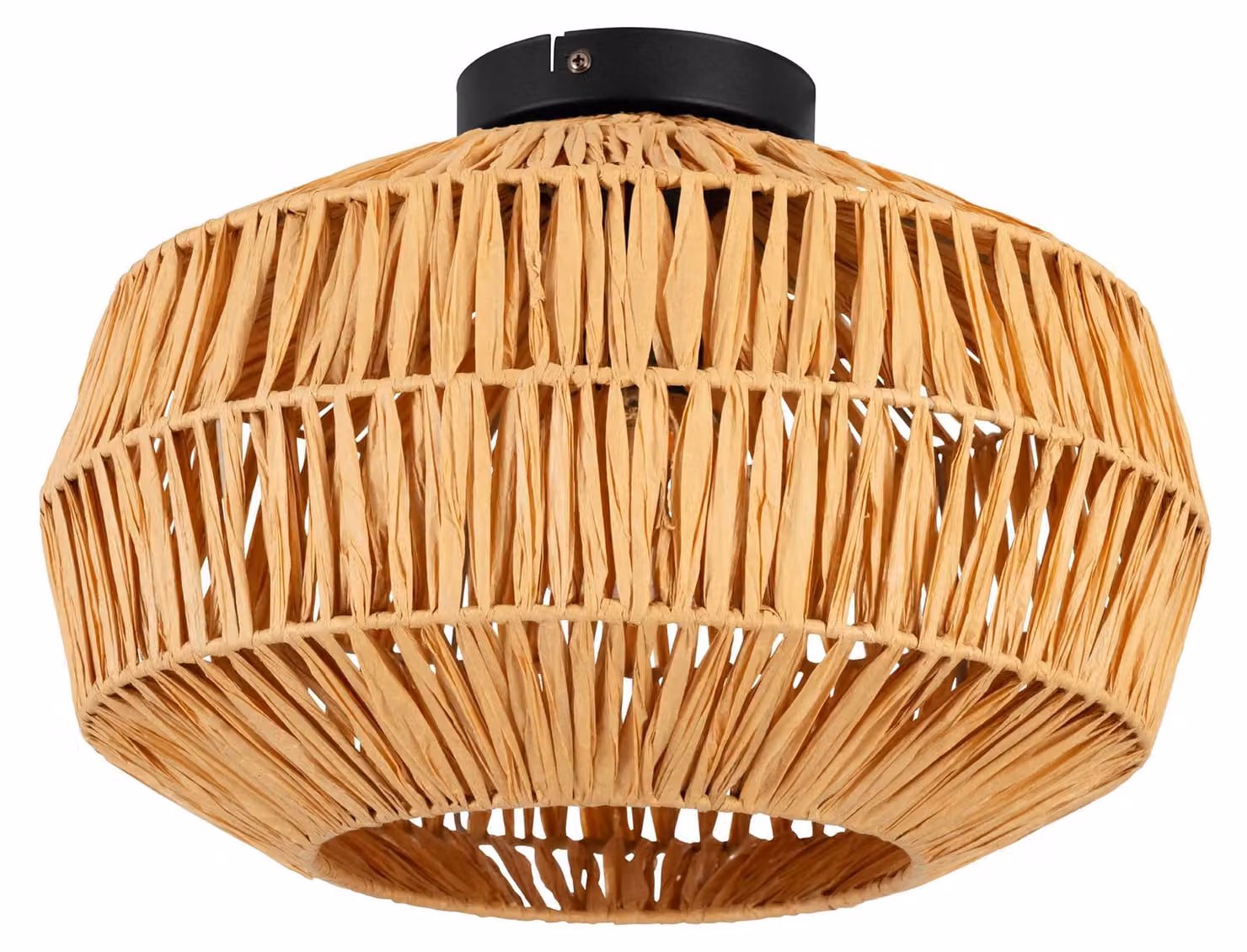 EGLO Lampada a sospensione Sheldon, ideale per il soggiorno, stile boho, lampada da soffitto con paralume in carta intrecciata, attacco E27, diametro 38 cm