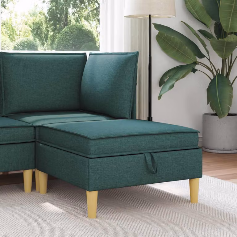 Divano con contenitore in tessuto vidaXL con struttura in legno e design minimalista per il tuo soggiorno