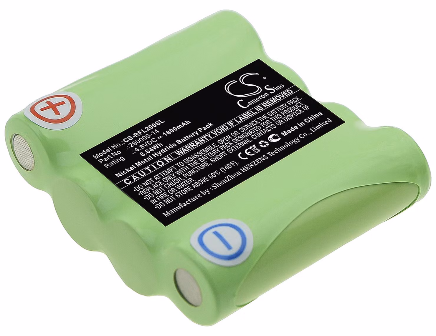TECHTEK Batteria compatibile con [Geo-Fennel] Linienlaser FLG 40-Green, Rotationslaser FL 20, Rotationslaser FL 200A sostituisce 290000-14