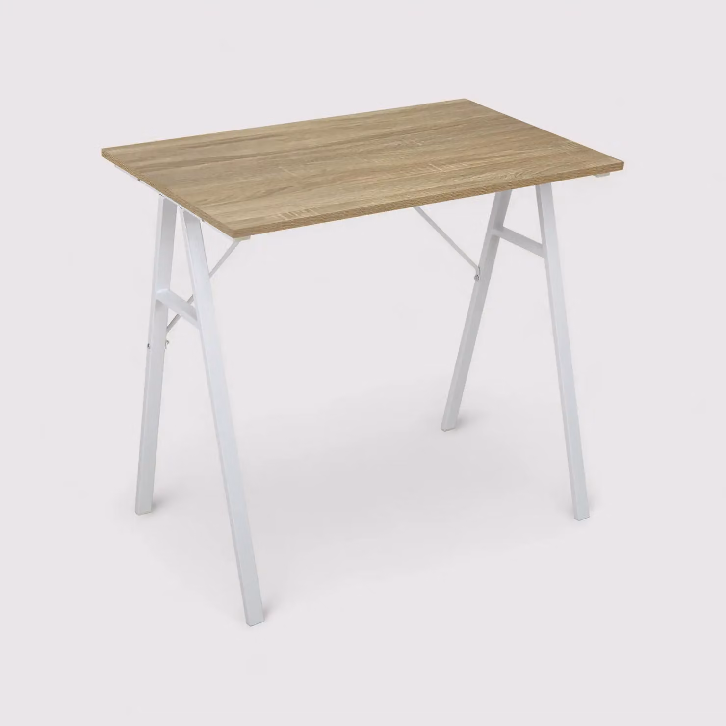 Portulaca - Scrivania da ufficio moderna con ripiano color legno