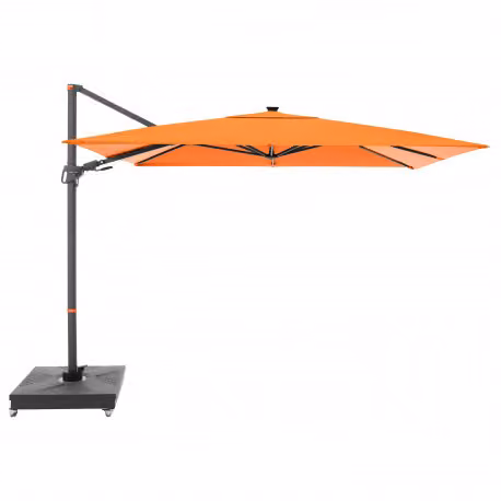 Ombrellone da giardino Doppler myZone 220 x 300 cm a LED con asta laterale : Design in tessuto - 816