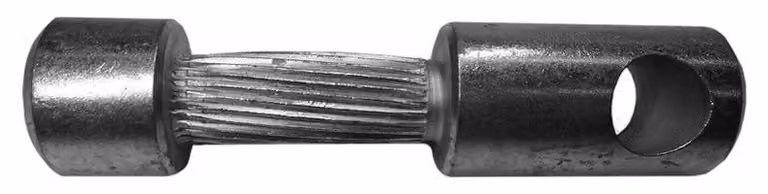 Albero forato Dönges per supporto verricello Quicklift scanalato, 104 mm (albero zigrinato)