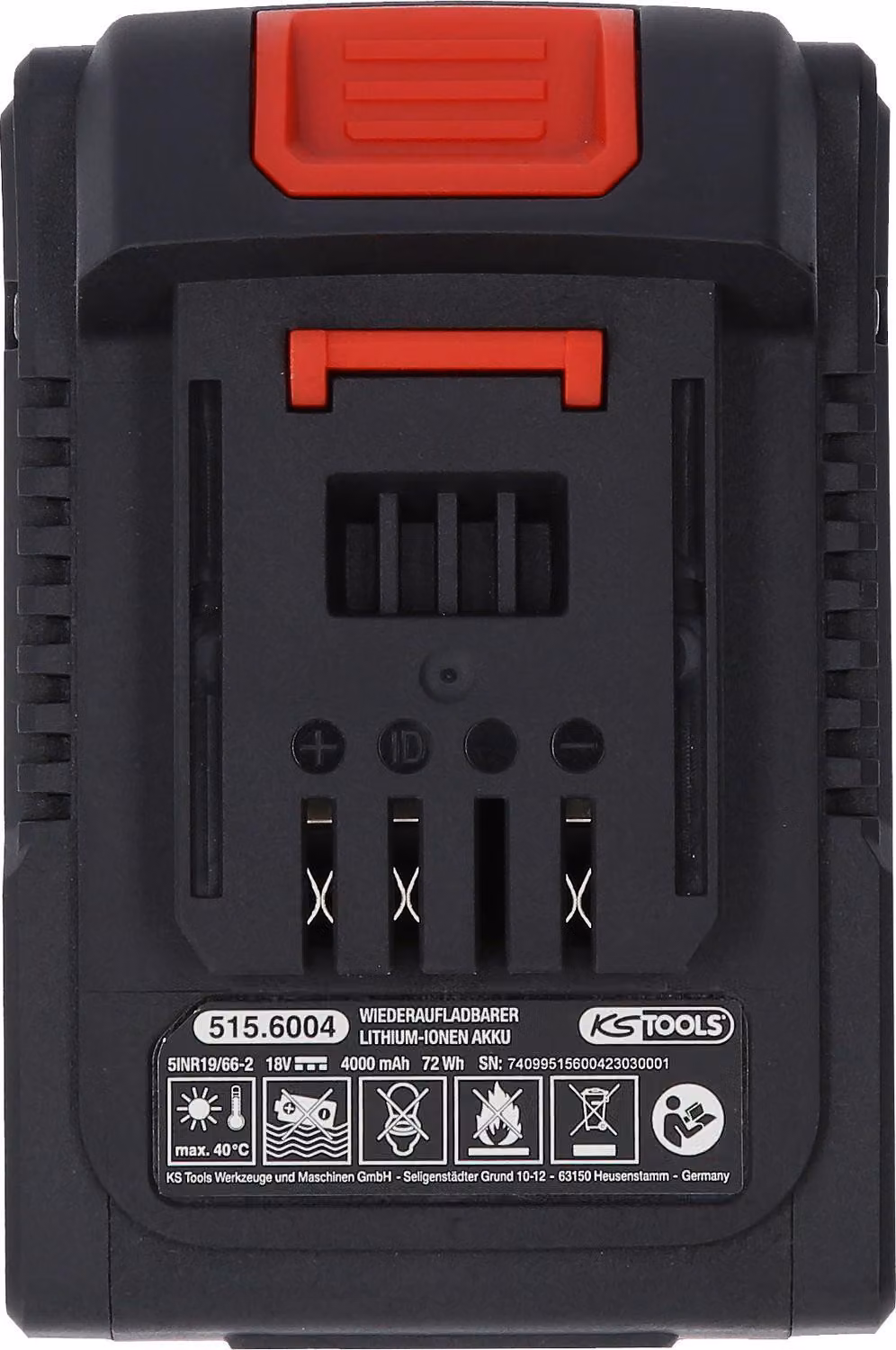 KS TOOLS eMONSTER batteria ricaricabile 18V 4.0Ah - 515.6004