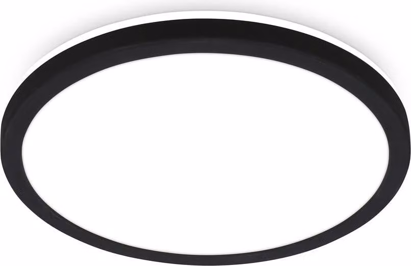 Lampada da soffitto a LED con retroilluminazione, colore nero, 18 watt, 2400 lumen, 4000K, effetto retroilluminazione – Briloner