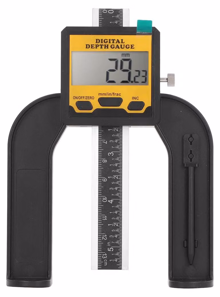 Misuratore di profondità digitale, risoluzione 0,01 mm, display LCD, altimetro digitale con base magnetica