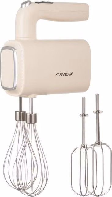 Sbattitore elettrico senza fili Liberty Kasanova 200 W beige in acciaio inox e plastica