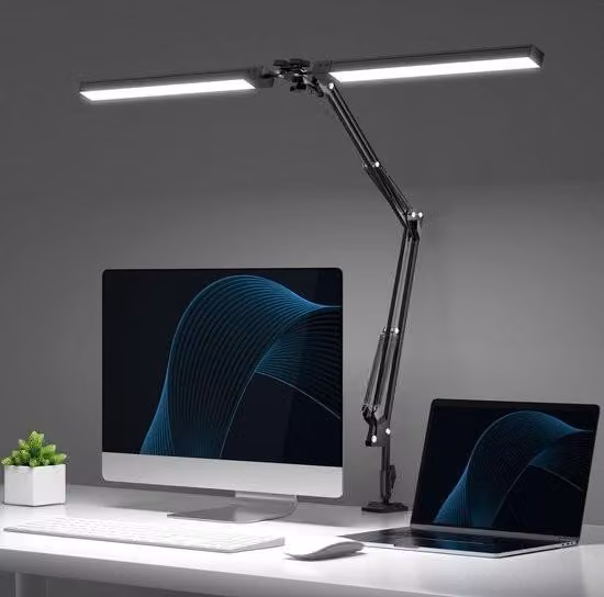 Lampada da scrivania – Accessori da scrivania – Illuminazione da scrivania – Salvaspazio – Lampada da scrivania