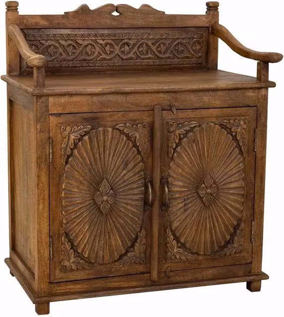Credenza in legno marrone 70x42x85