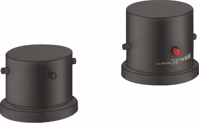 hansgrohe AXOR Starck Thermostat de jante de baignoire 2 trous DN15, 10480340, 10480340