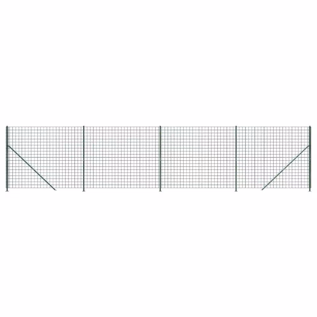 Recinzione Metallica con Flangia Verde 2,2x10 m