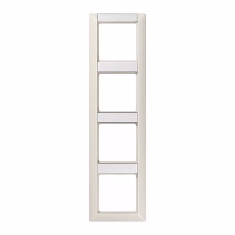 Cornice Jung AS584NA con campo di scrittura da 12 x 55,5 mm e 13 x 55,5 mm per combinazioni verticali