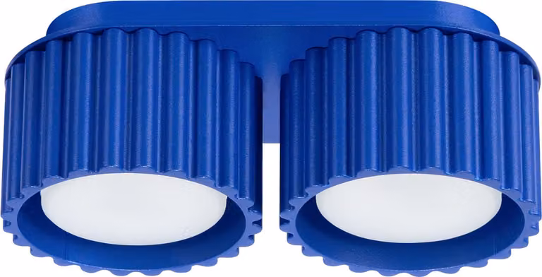 Faretto spot VISTAO blu oltremare 2xGX53x10W in alluminio, dimensioni: 8x21x10 cm, IP20, Pure Lume