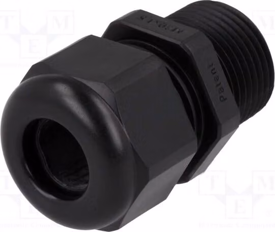 1 x Raccordo per cavo, sezione 1,5, con filettatura prolungata M20, grado di protezione IP68, serie HSK-L, attacco M20, colore RAL9005, codice prodotto 998