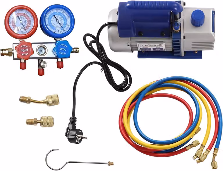 Pompe per vuoto - Pompe per vuoto - Pompe a depressione - Pompe per condizionamento - Pompe per refrigerante - Potenza: 180W