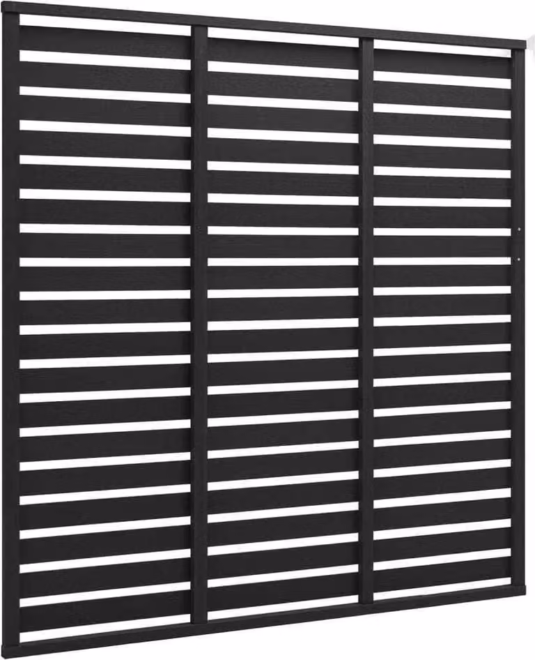 vidaXL Elemento di recinzione WPC 180x180 cm nero