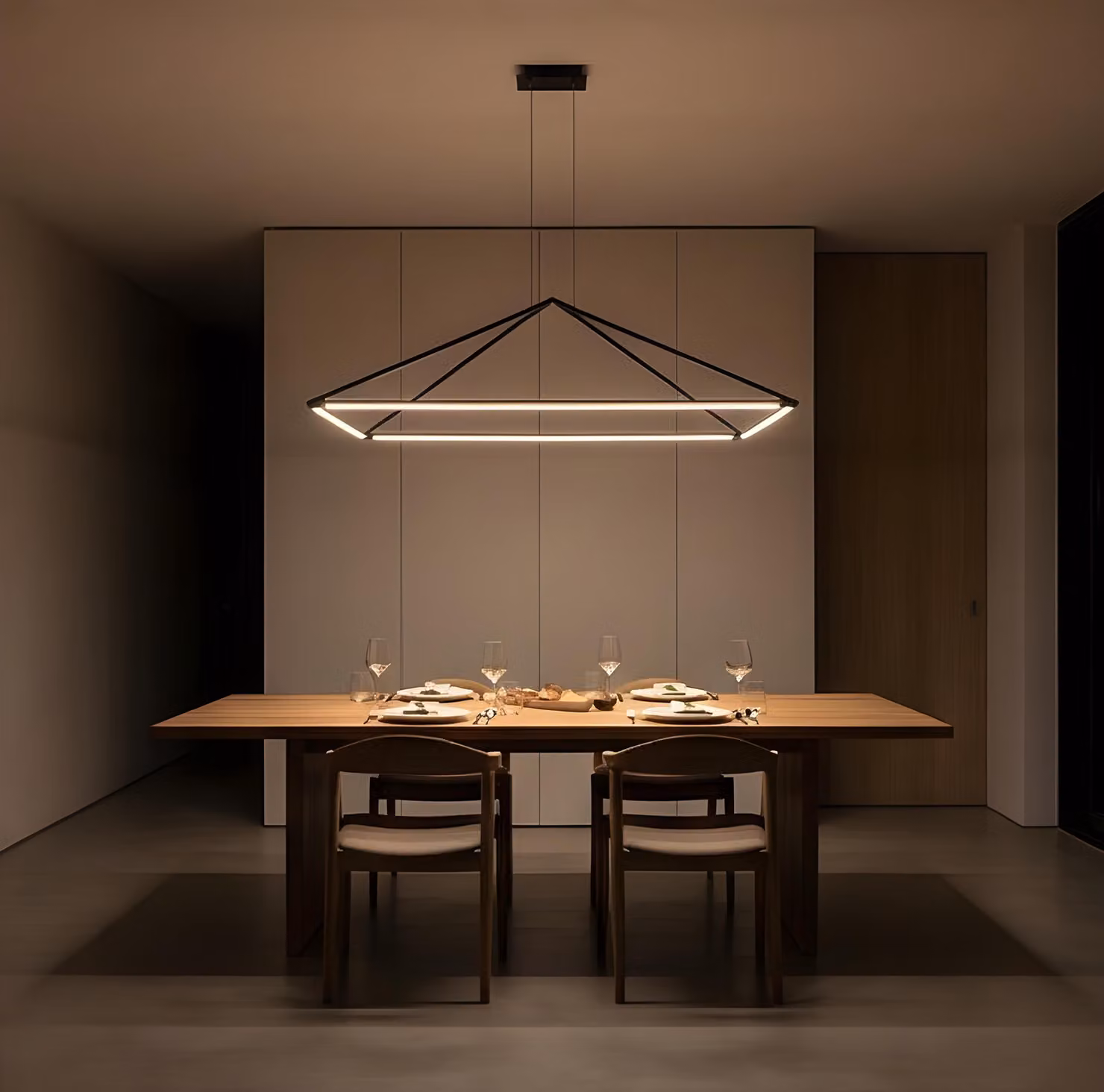 Lampada a sospensione LED C4, 53,5 W, luce bianco caldo, 2416 lumen, colore nero