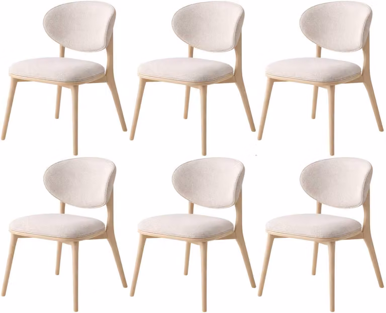 Sedia, stile moderno, colore beige chiaro, legno, nuova, soggiorno, cucina
