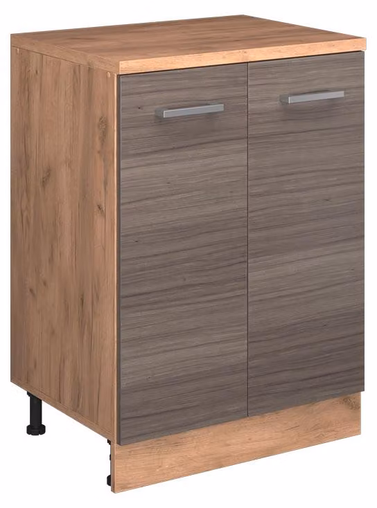 Mobile cucina sottotetto Vicco R-Line Grigio nobile 60 cm senza inclinazione con 2 ante, Model 61759