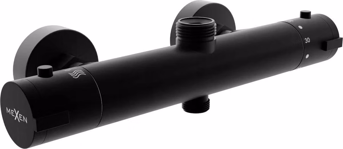 Mexen Kai miscelatore termostatico doccia, nero - 77150-70