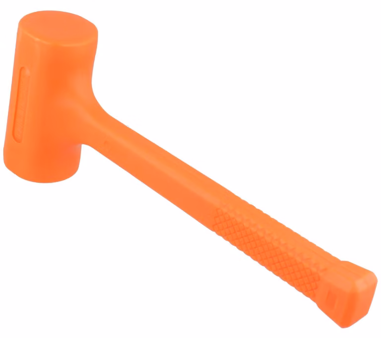 Martello in gomma da 1,8 kg - Martello per installazioni - Martello non elastico - Utilizzato per lavori di montaggio - Manico ergonomico - Lunghezza: 360 mm