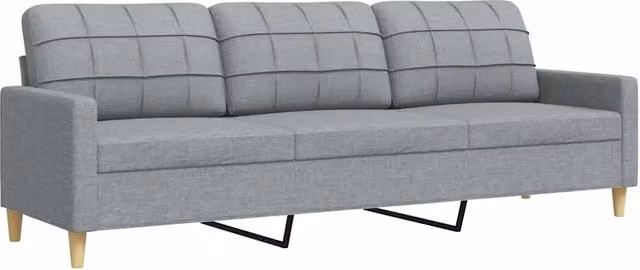 Divano da soggiorno moderno DESIGN IN in tessuto grigio L: 226 cm, P: 80 cm, H: 77 cm – 1