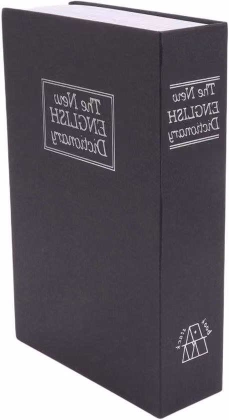 Armadietto di sicurezza con serratura a combinazione e codice segreto, nero, 24 cm