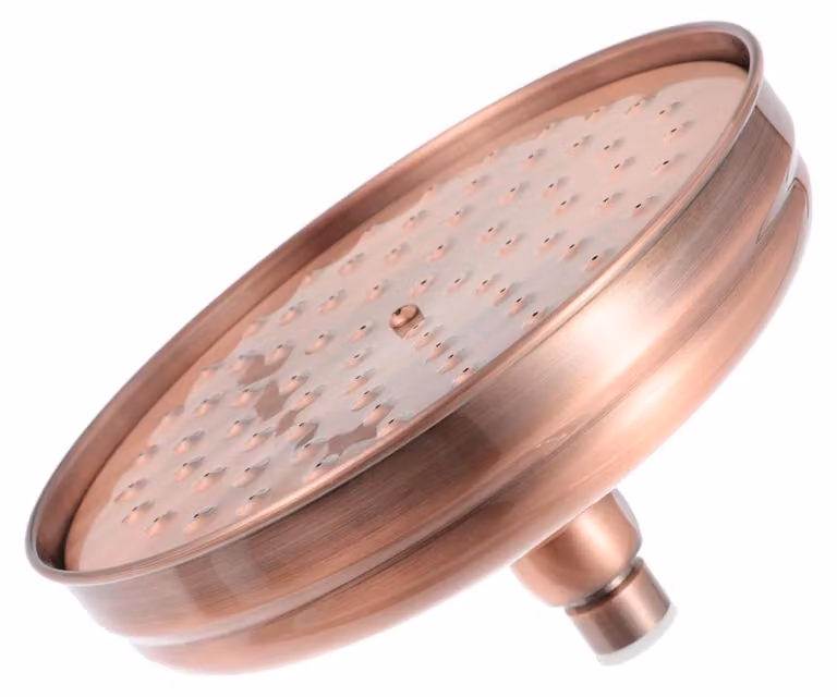 Doccia a soffione in ottone, 8 pollici, stile antico, pioggia, a risparmio idrico, design retrò, 20 cm