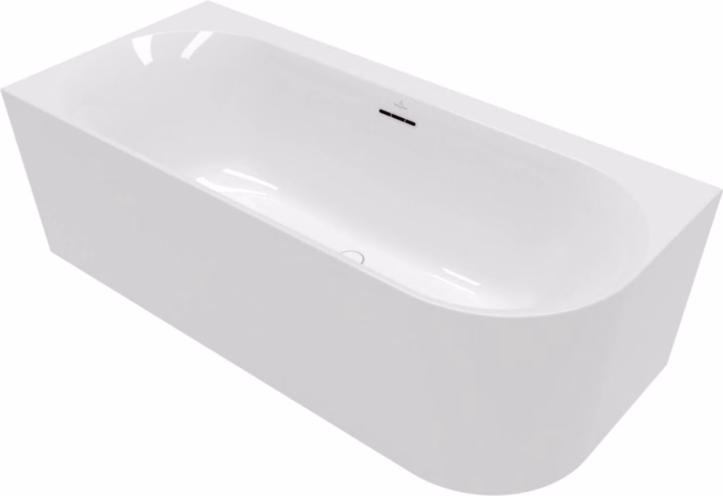 V&B V&B Vasca da bagno ovale Duo LOOP& FRIENDS 180x80cm, sinistra, bianco
