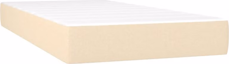 Materasso a Molle Insacchettate Rigidità Media Crema 120x190x20 cm in Tessuto