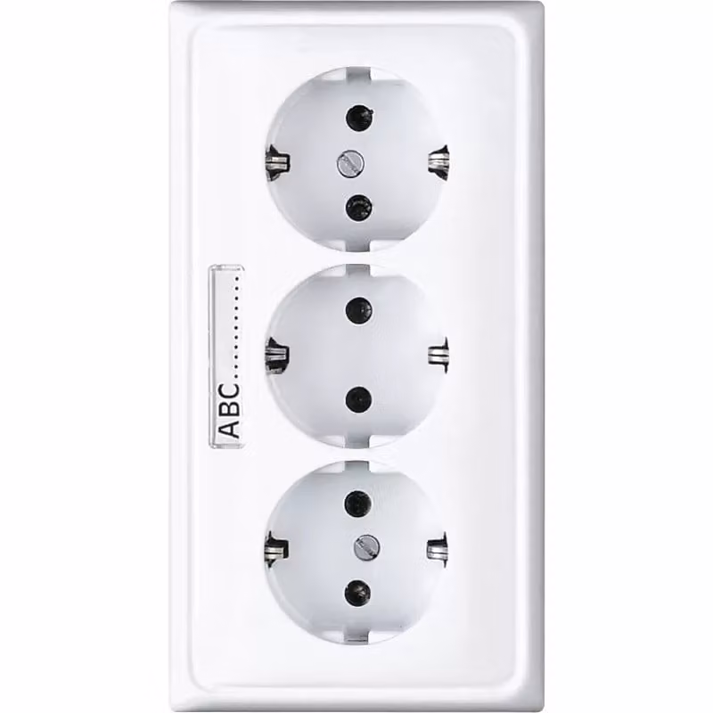 Jung CD523NAWW Presa SCHUKO® da incasso per canalina 16 A 250 V ~ bianco alpino