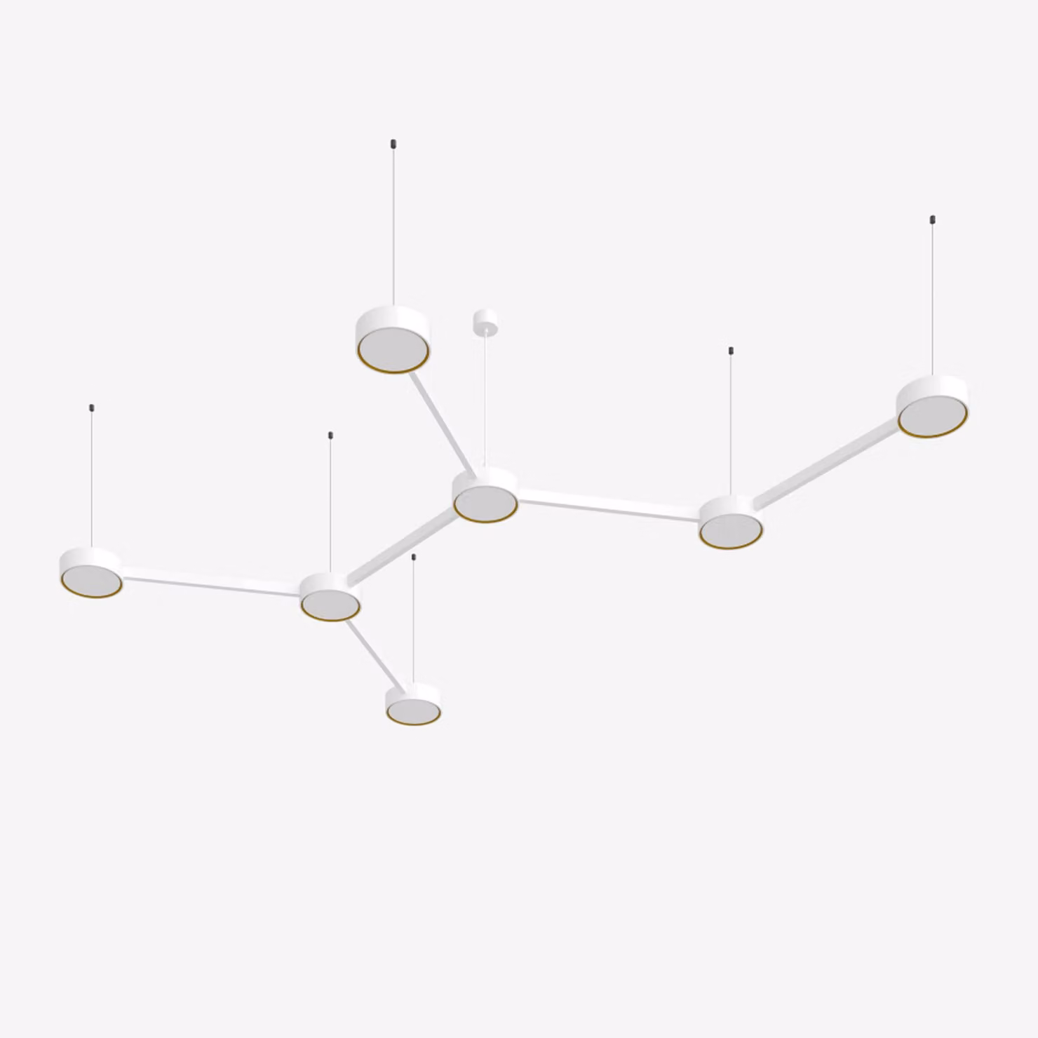 Lampada a sospensione LUCIS INFINITY II 108,4 W 3000 K vetro acrilico bianco 27.K1.60