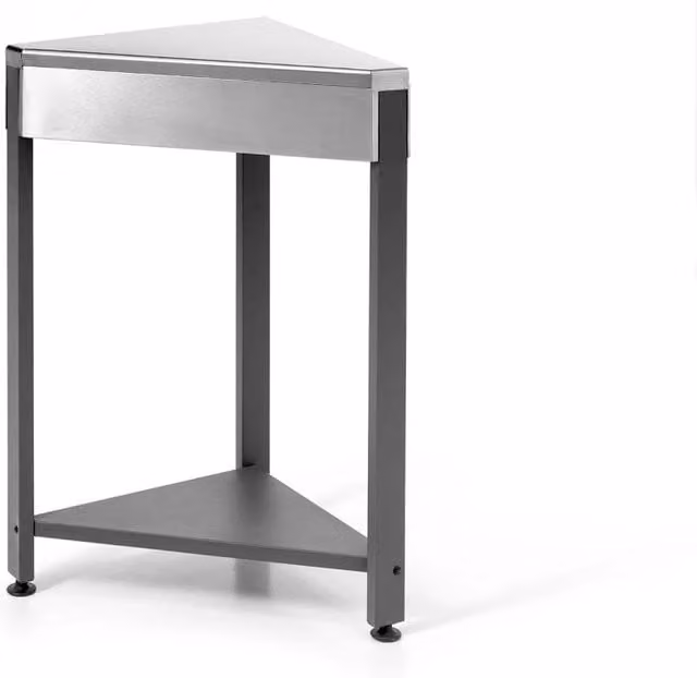 Modulo Componibile Corner Ompagrill Indian in Acciaio Inox con Rubinetto e Scarico Compatibile con BBQ Indianapolis, Colore Argento, L: 86,0 cm, P: 45,5 cm, H: 45,5 cm