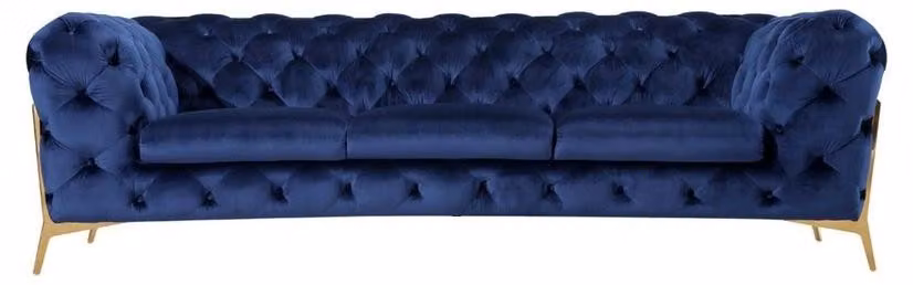 Chesterfield Sofagarnitur Sofa Couch Polster 3 2 1 Sitzer Leder Sofas