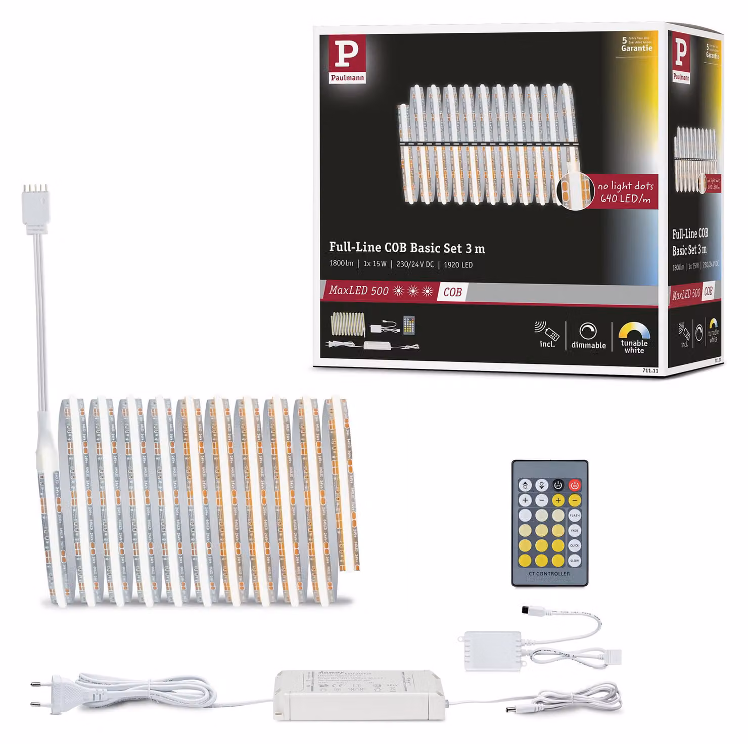Paulmann MaxLED 500: Kit base a LED COB, illuminazione a striscia