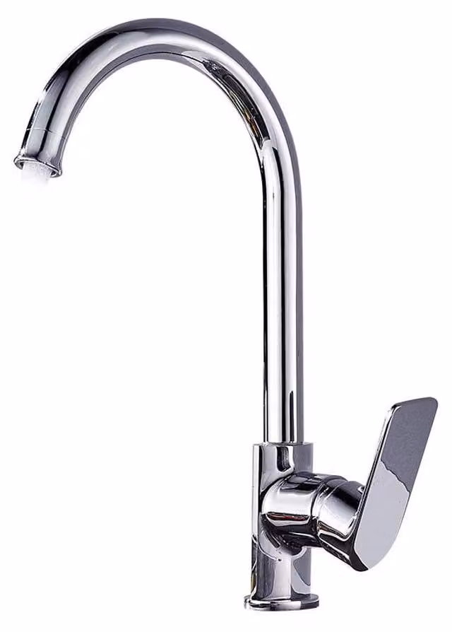 Solidchoice - Rubinetto da cucina interamente in ottone, con design anti-schizzi