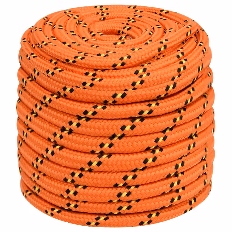 Corda multiuso vidaXL in plastica arancione, diametro 18 mm, lunghezza 25 m