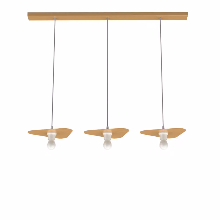Lampada A Sospensione Cloud Lineare A 3 Luci, Monocolore Opaca