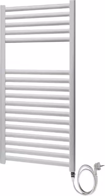Scaldasalviette elettrico 500x1200 mm bianco con resistenza standard