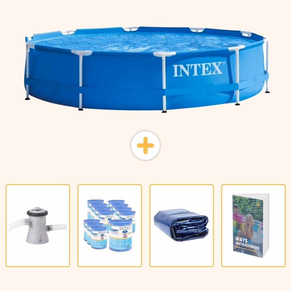 Piscina autoportante rettangolare - 305x76 cm - 5 pezzi - SCB118