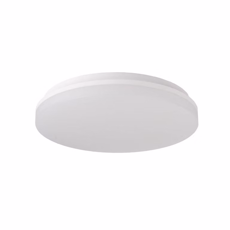 The Light Group Plafoniera soffitto OMEGA, dimmerabile, Bianco / Opale, Soggiorno / Sala da pranzo, Plastica, Plafoniera